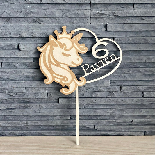 Tortendeko, Geburtstagstorte, Cake Topper, Tortenstecker, Torte, Tortentoper, Geburtstags Cake Topper, Einhorn Geburtstags Cake Topper personalisiert