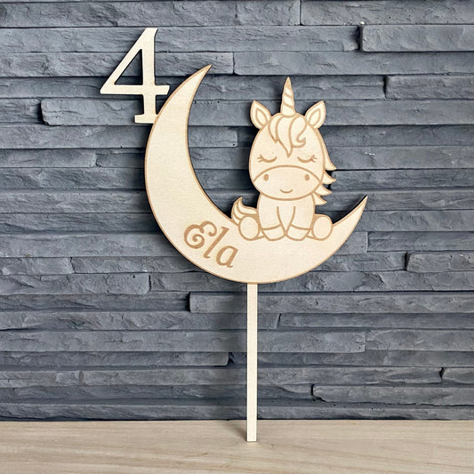 Tortendeko, Geburtstagstorte, Cake Topper, Tortenstecker, Torte, Tortentoper, Geburtstags Cake Topper, Einhorn Geburtstags Cake Topper personalisiert